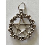 Pendant Silver Earth Goddess Pentagram
